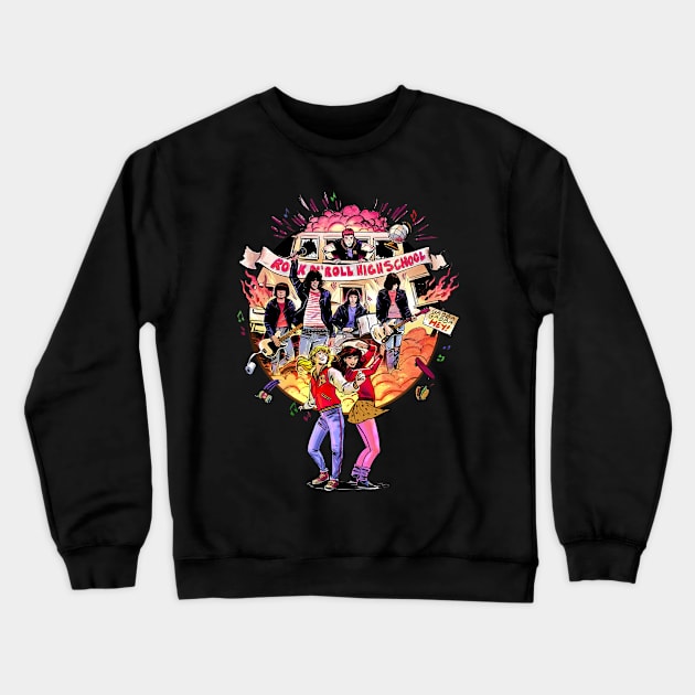 School rocking Crewneck Sweatshirt by Bigetron Esports